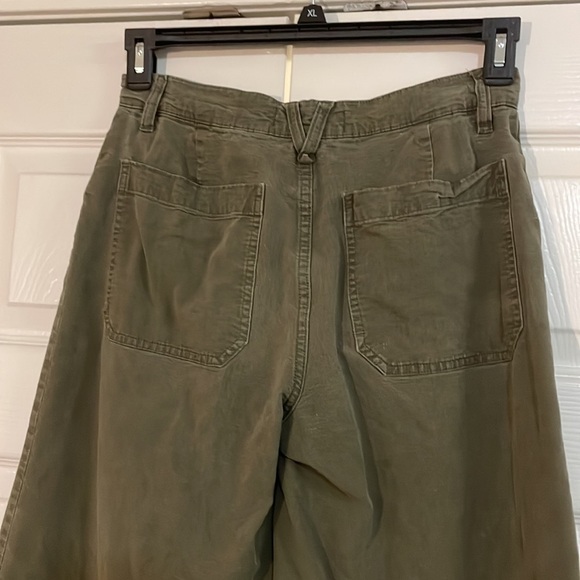 J.Crew Point Sur wide leg cropped trousers 28. Dark green - Picture 4 of 15